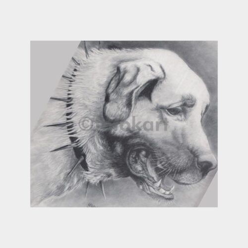 Kenan Değer Sergisinden Karton Afiş (Kangal Köpek)