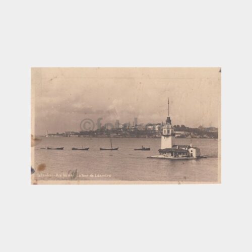 1928 Kız Kulesi Görünüş Kartpostal