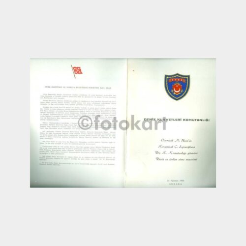 1968 Deniz Kuvvetleri Komutanlığı Görev Devri Davetiye