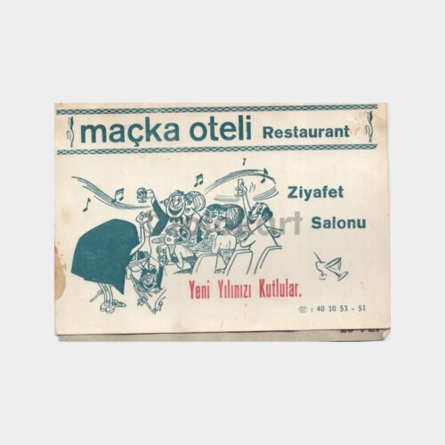 1974 Maçka Oteli Restaurant Konulu Fotoğraf Kabı