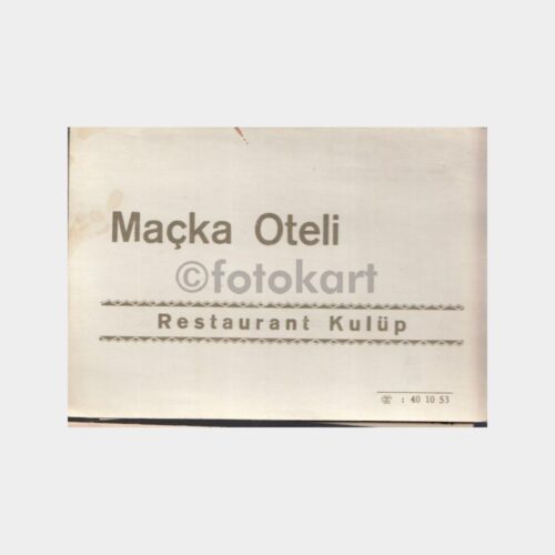 1970 Maçka Oteli Konulu Fotoğraf Kabı