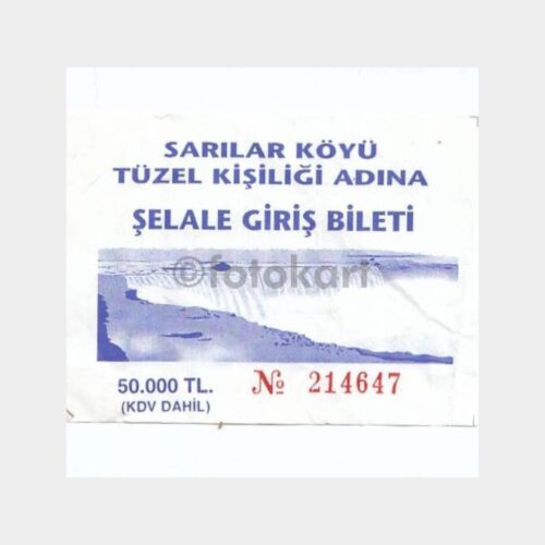 2007 Manavgat Şelalesi Giriş Bileti