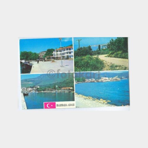 Marmara Adası 4 Değişik Görünüş Kartpostal