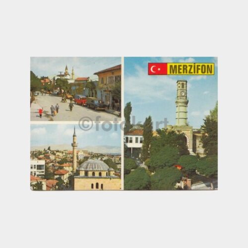 1975 Merzifon 3 Değişik Görünüş Kartpostal