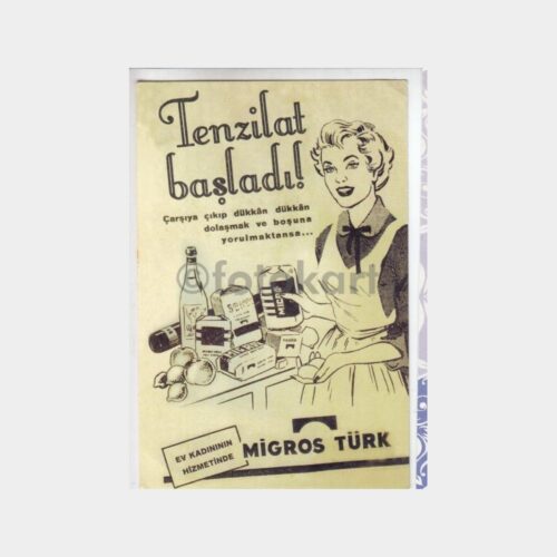 1965 Migros Türk - Nostalji Tanıtım Kartı