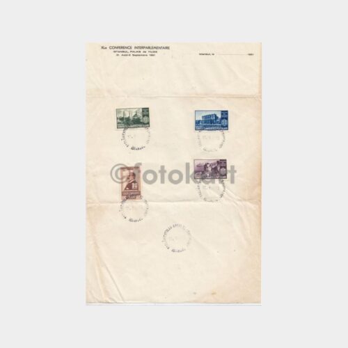 1951 Parlamentolar İlk Gün Damgalı (Kağıtta) FDC - Görsel 2