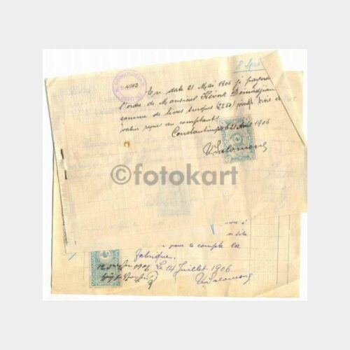 1906 Pietro Solomone 3 Adet Şirket Evrakı