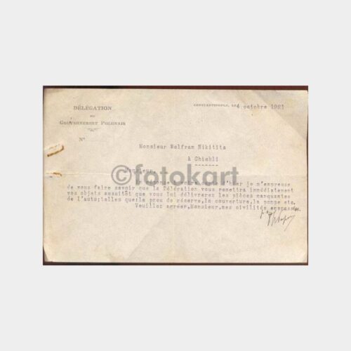 1921 Polonezköy Polonya Delegasyon Yazışma