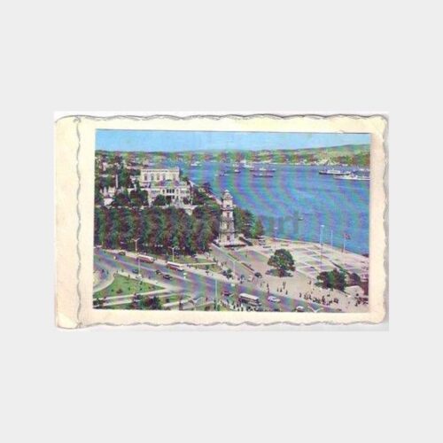 Saat Kulesi ve Deniz Fotoğraflı Tebrik Kartı