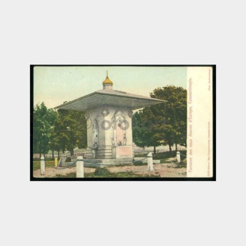1910 Sadabad Çeşmesi -Max Fruchtermann- Kartpostal