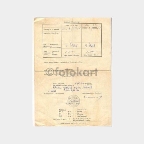1959-1960 Sankt Georg Avusturya Kız Lisesi Karnesi - Görsel 2