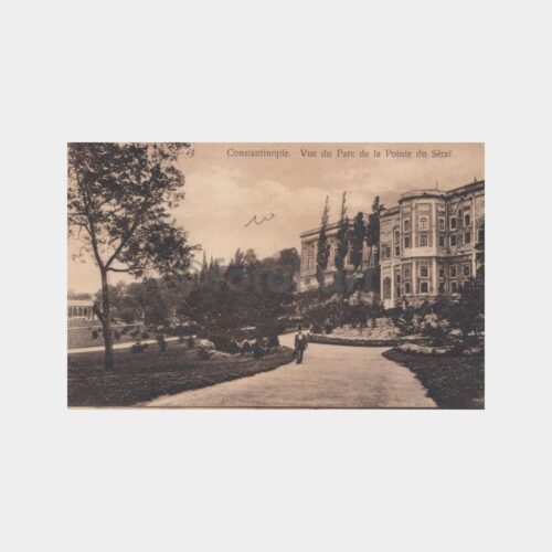 1919 Sarayburnu Parkı Görünüş Nadir Kartpostal