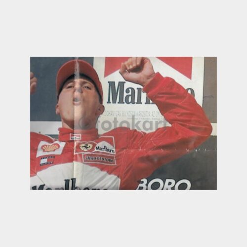 2001 F1 Şampiyonu Michael Schumacher Posteri