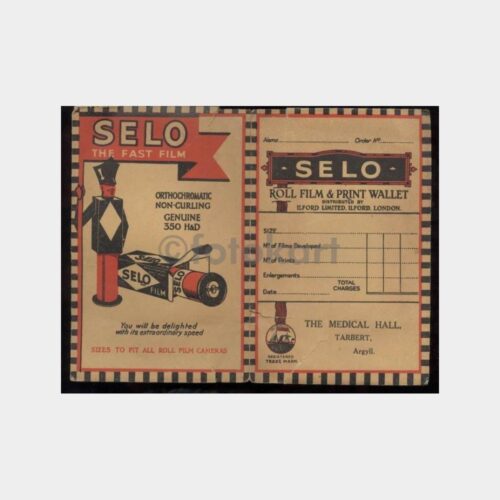 1930 Selo Foto Film Muhafaza Kabı