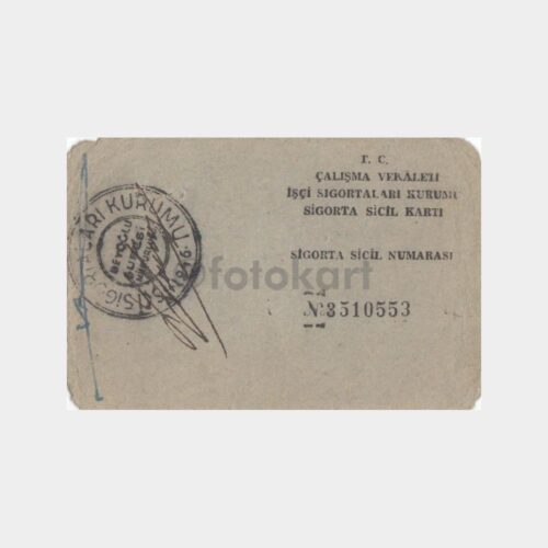1950 Sigorta Sicil Kartı