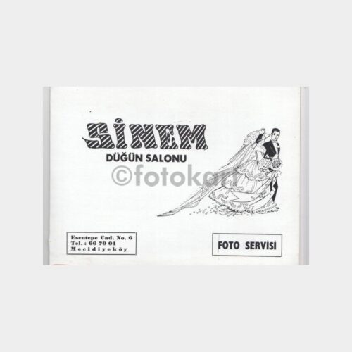 1970 Mecidiyeköy Sinem Düğün Salonu Konulu Fotoğraf Kabı