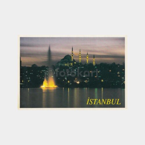 1980 Süleymaniye Camii Gece Görünüş Kartpostal