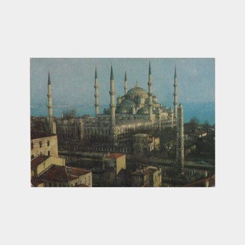 1974 İstanbul Sultanahmet Camii Görünüş Kartpostal