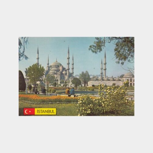 1976 İstanbul Sultanahmet Camii Görünüş Kartpostal
