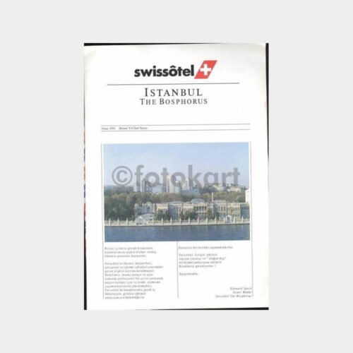 1992 Swissotel İstanbul Birinci Yıl Özel Sayısı