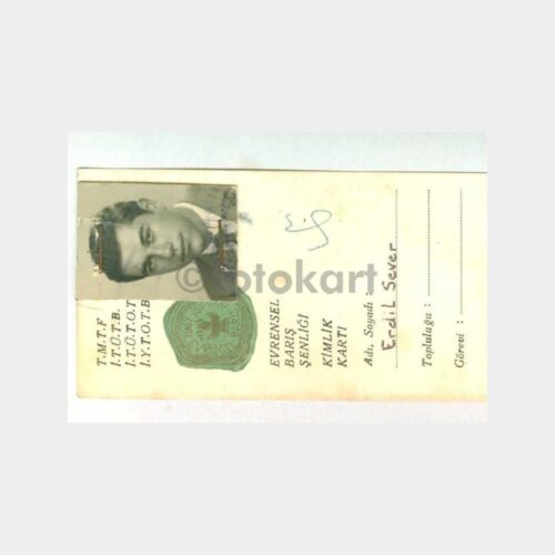 1967 TMTF Evrensel Barış Şenliği Kartı