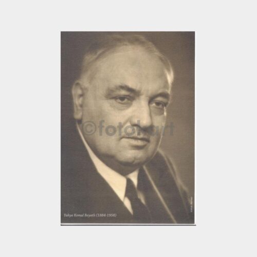Türk Edebiyatçıları - Yahya Kemal Beyatlı Baskılı Kart