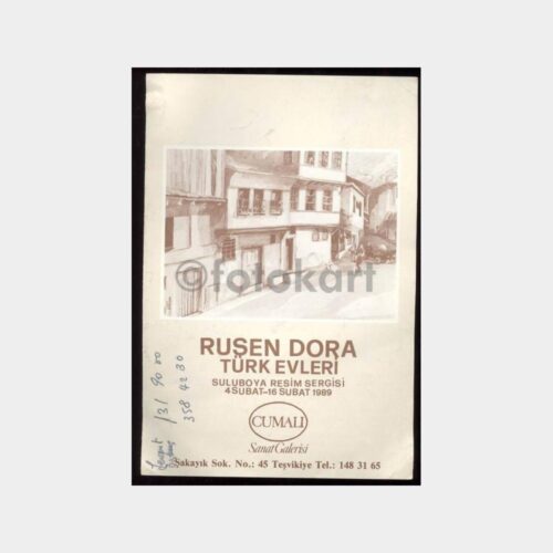 1989 Eski Türk Evleri Sergisi -Ruşen Dora- Broşür
