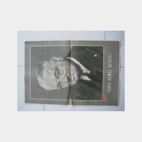 Ünlü Şair Yahya Kemal - Tablo Baskı Resim