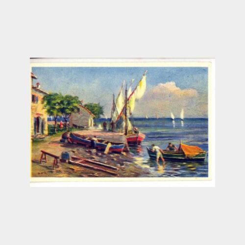 Yelkenli Konulu Tablo Kartpostal