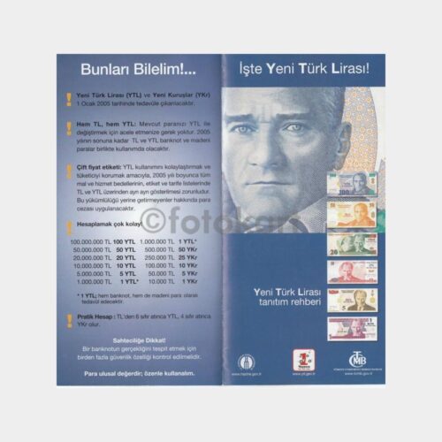 2004 Yeni Türk Lirası Tanıtım Broşürü