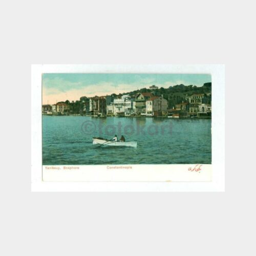 1910 Boğaziçi Yeniköy Görünüş Kartpostal