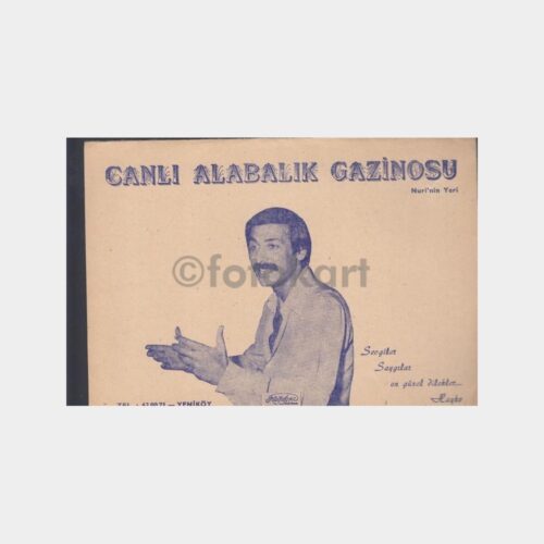 1974 Yeniköy Canlı Alabalık Gazinosu Fotoğraf Kabı