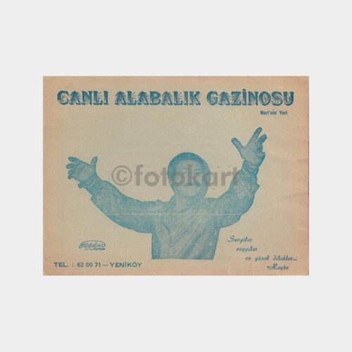 1974 Boğaziçi Yeniköy Gazinosu Fotoğraf Kabı