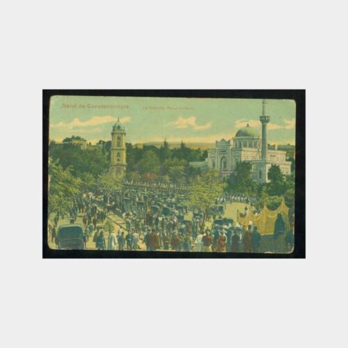 1908 Yıldız Selamlık Görünüş Kartpostal