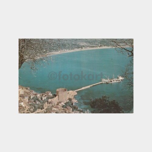 1978 Alanya Kalesi Görünüş Kartpostal