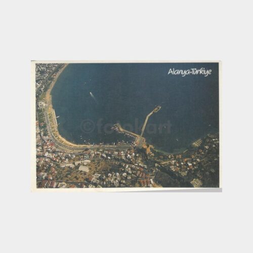 1978 Alanya Kuşbakışı Görünüş Kartpostal