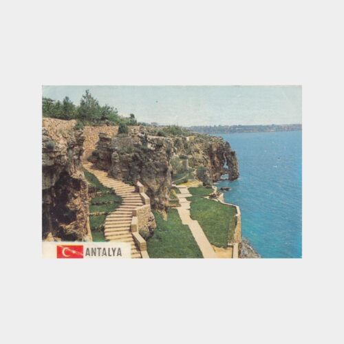 1980 Antalya Falezler Görünüş Kartpostal