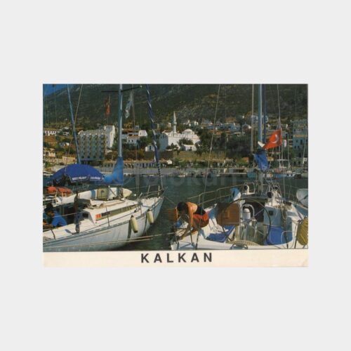 1978 Antalya Kaş Kalkan Sahili Görünüş Kartpostal