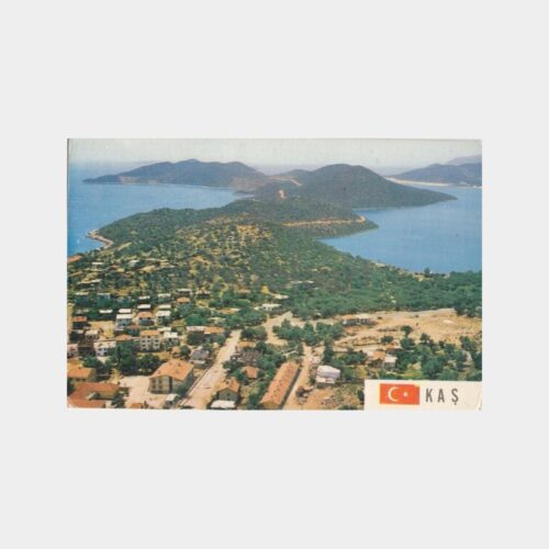 1974 Antalya Kaş Genel Görünüş Kartpostal
