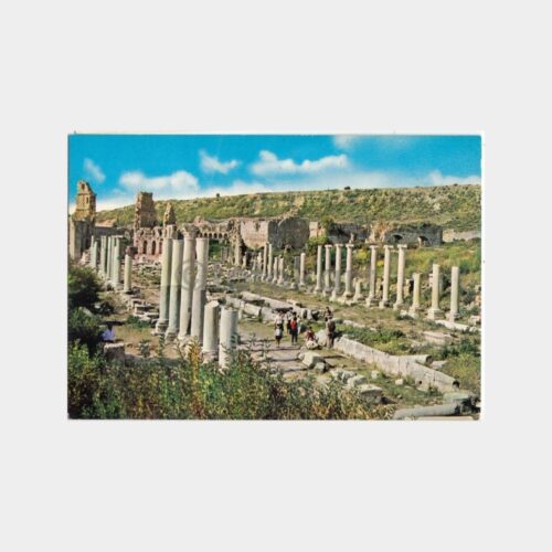 1975 Antalya Perge Görünüş Kartpostal