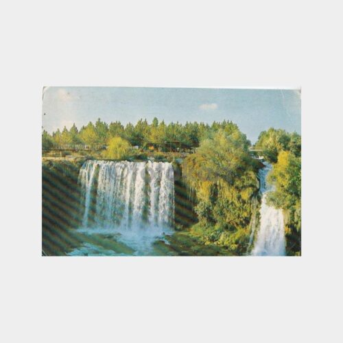 1975 Antalya Varsak Düden Şelalesi Görünüş Kartpostal