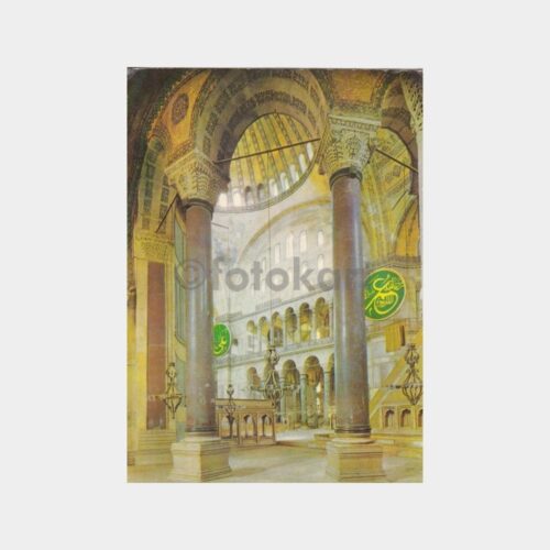1969 Ayasofya Camii İçinden Görünüş Kartpostal