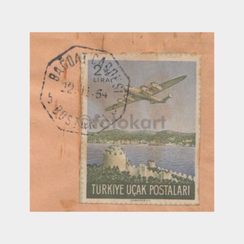 1964 Bağdat Caddesi Bostancı Sekizgen Damgalı Zarf - Görsel 2