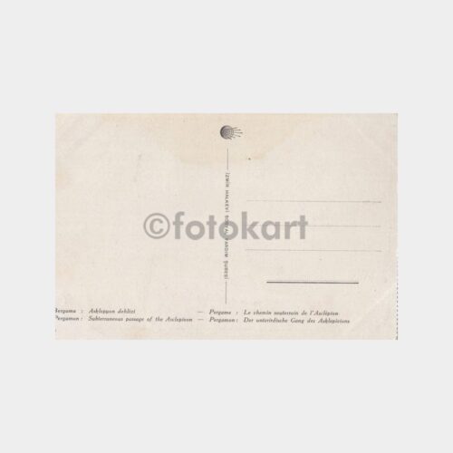 1950 Bergama Asklepion Görünüş Kartpostal - Görsel 2