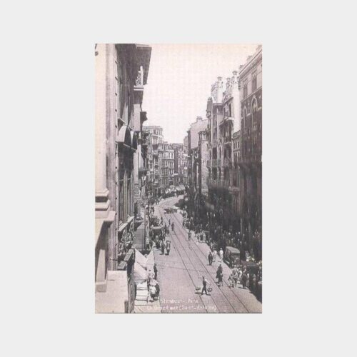 1928 Beyoğlu ve St Antoine Kilisesi Reprodüksiyon Kartpostal