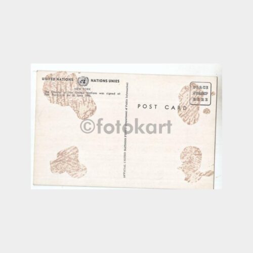 1945 Birleşmiş Milletler Antlaşması Konulu Kartpostal - Görsel 2