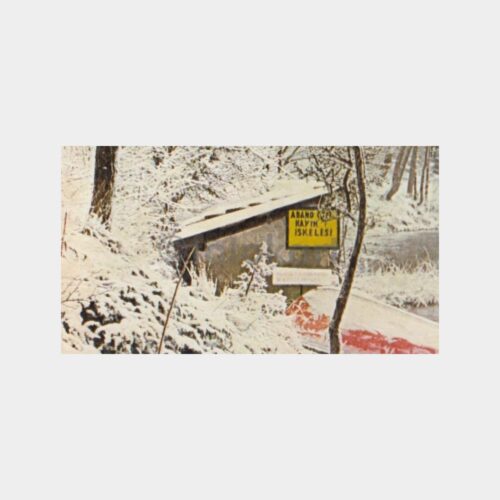 1978 Bolu Abant Gölü Kayık İskelesi Görünüş Kartpostal - Görsel 2