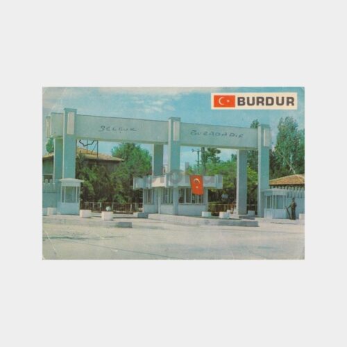 1983 Burdur Askeri Tugay Kapısı Konulu Kartpostal