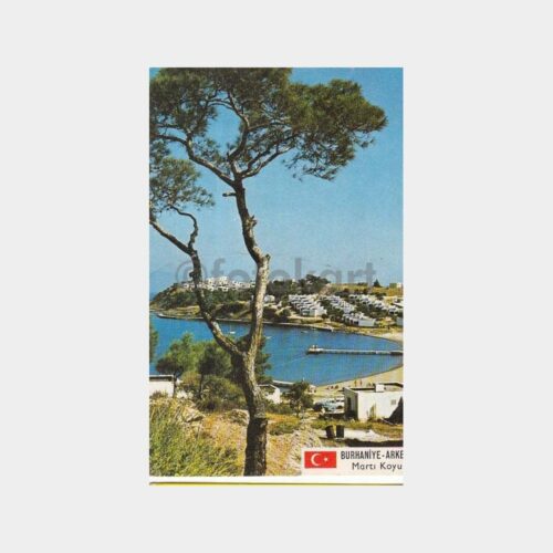 1980 Burhaniye Arkent Martı Koyu Konulu Kartpostal