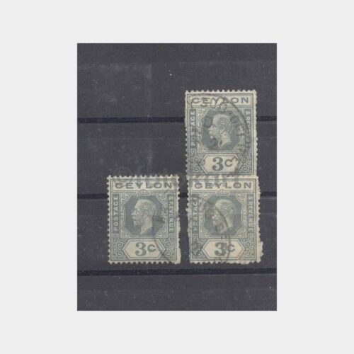 Ceylon Seylan - Yabancı Damgalı Pullar Lotu